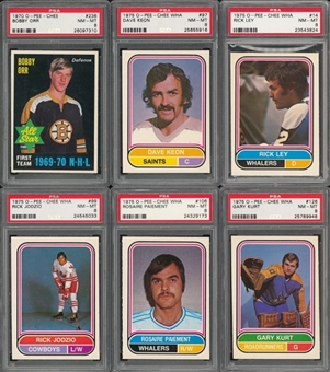 1970/71-1978/79 O-Pee-Chee Hockey PSA-Graded Collection (43) Including Orr
